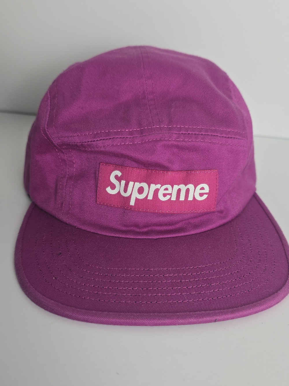 Supreme Pink/Purple Box Logo 5-Panel Cap